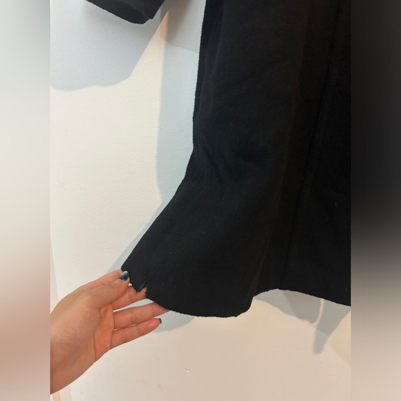 Wool cashmere blended black vintage coat - Picture 7 of 7